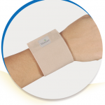 Munhequeira Elástica Bege/Preta