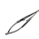 Porta Agulha Castroviejo Reto com Trava 14cm