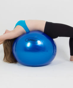 Bola De Exercício Ginastica Yoga Pilates 65cm Azul Supermedy
