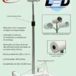 Foco cirúrgico em LED portátil de alta luminosidade- Mikatos